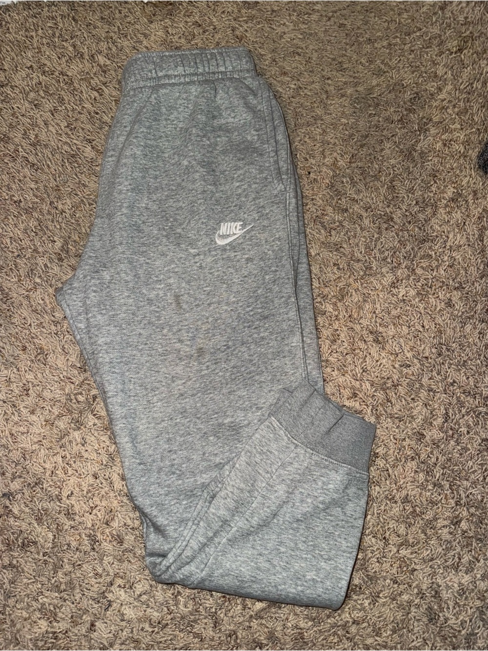 Nike Kids Grey Heather Fleece Joggers